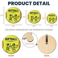 Softball Mom That's My Kid - Personalized Car Visor Clip