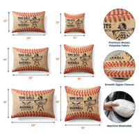 Some Boys Are Just Born With Baseball In Their Souls - Personalized Pillow Cover