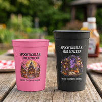 Custom Spooktacular Halloween Party Cups - Personalized Stadium Drinkware