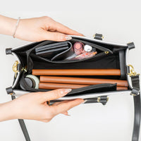 Personalized Witch Art Leather Bag, Spooky Season Gift For Her