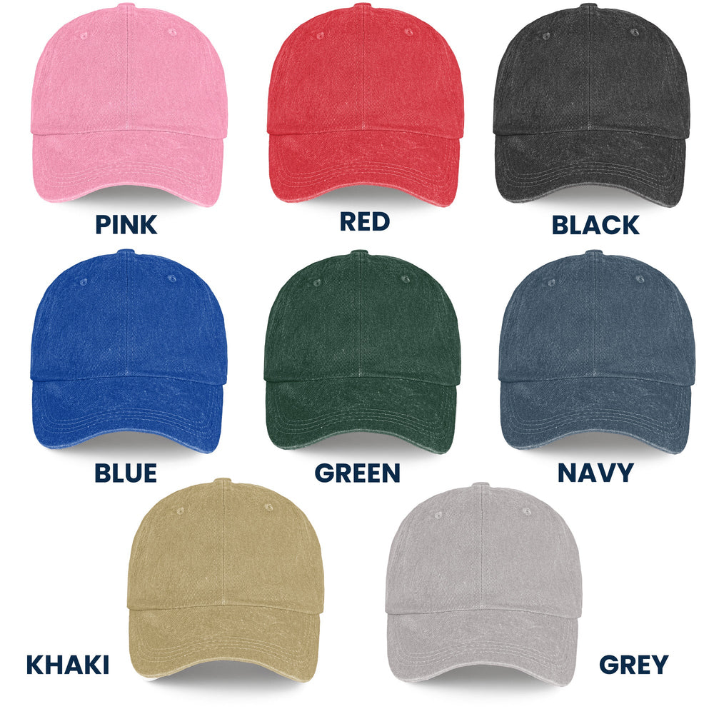 Sport Mom Dad Proud Basketball, Baseball, Football - Personalized Distressed Denim Cap