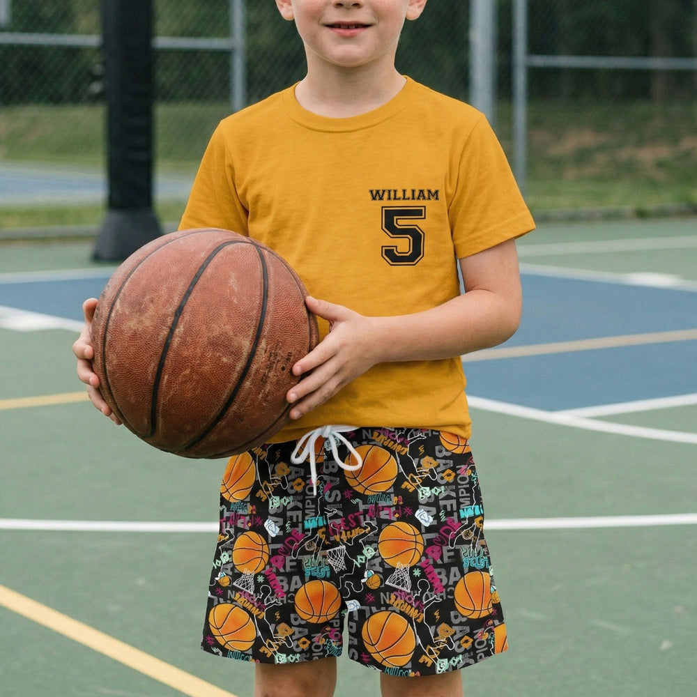 Sport Gifts For Son, Daughter Basketball Baseball - Personalized Kids Clothing Set