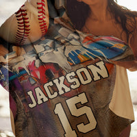 Sport Gifts For Son, Daughter - Custom Name & Number - Personalized Beach Towel