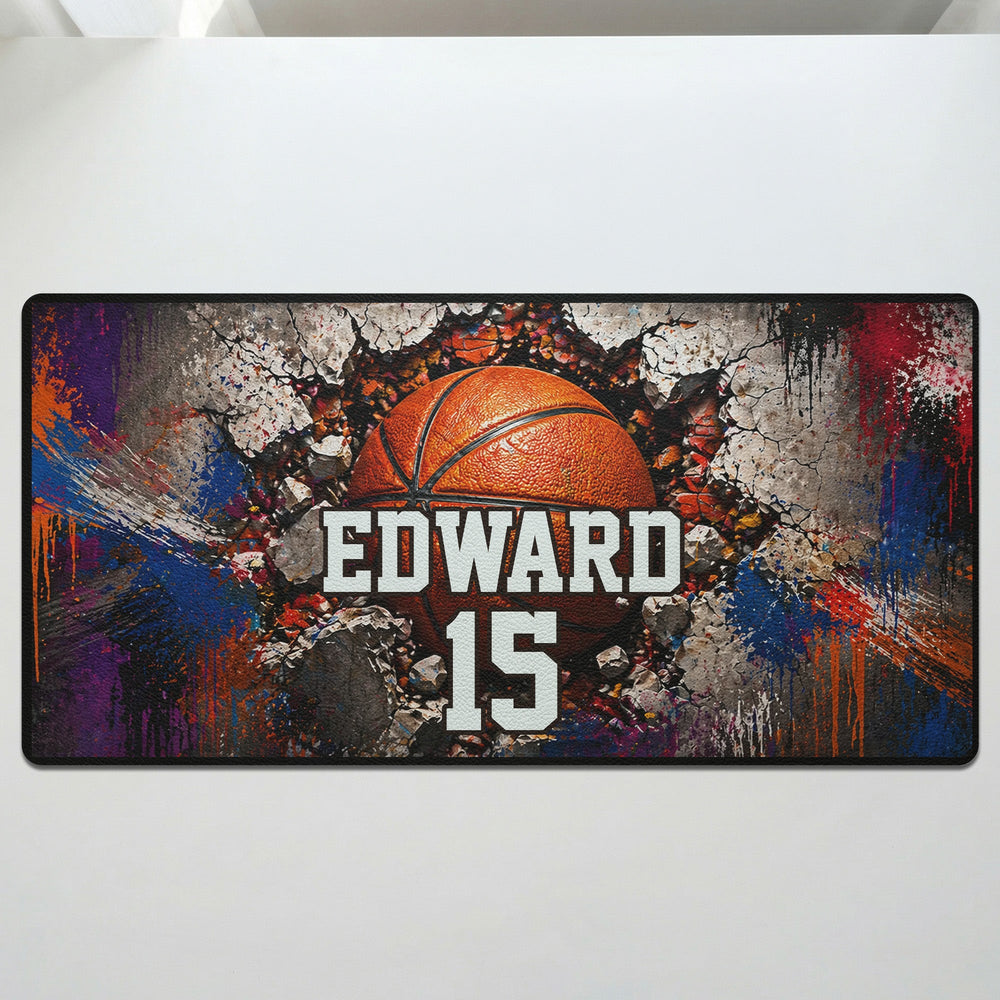 Sport Gifts For Son, Daughter Player - Basketball, Baseball, Football, Soccer - Personalized Desk Mat