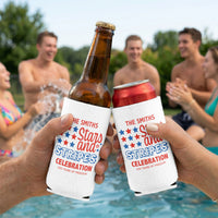 Stars And Stripes Celebration 250 Years Of Freedom - Personalized Can Cooler