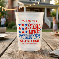Stars And Stripes Celebration 250 Years Of Freedom - Personalized Cups