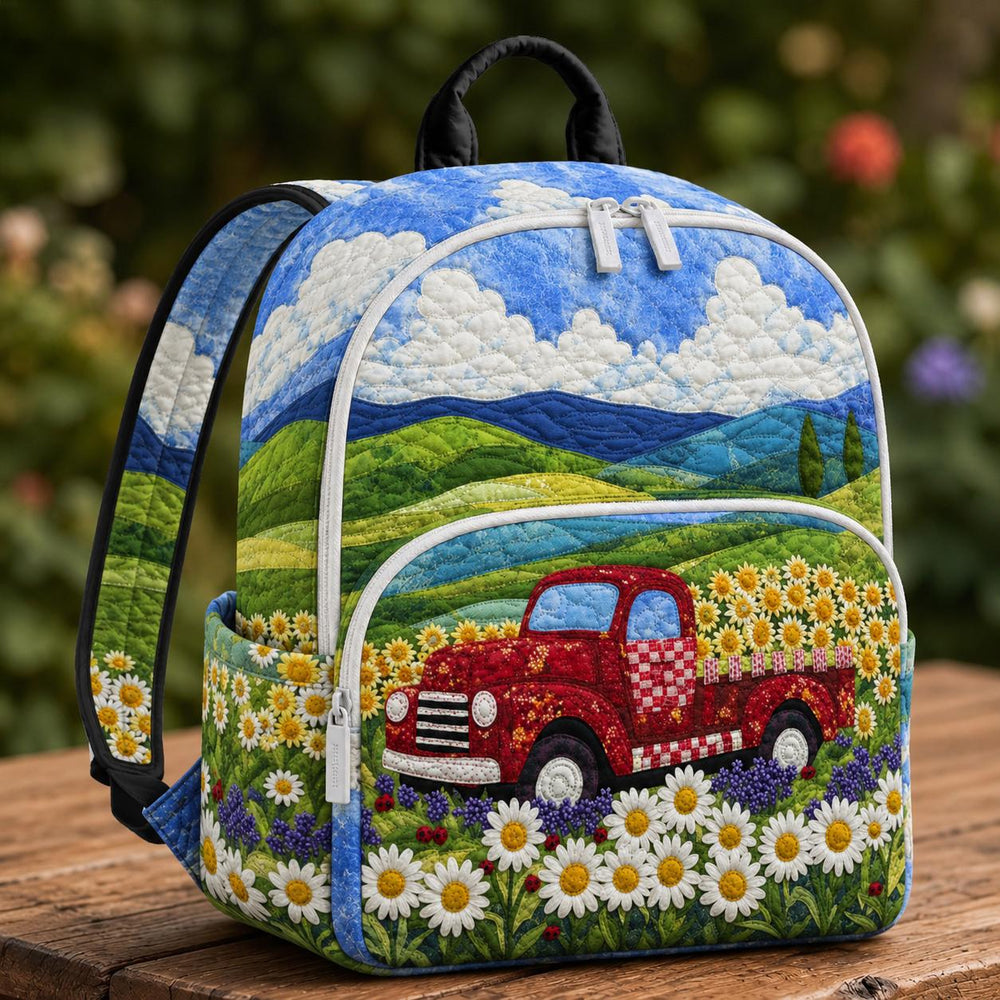 Scenic Country Landscape Quilted Backpack TG08