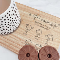 Tea & Biscuits Tray For Nanny, Grandma, Mommy - Custom Biscuit Board