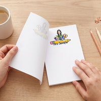 Teacher Name Floral Pear / Bell Pencil - Personalized Notepad