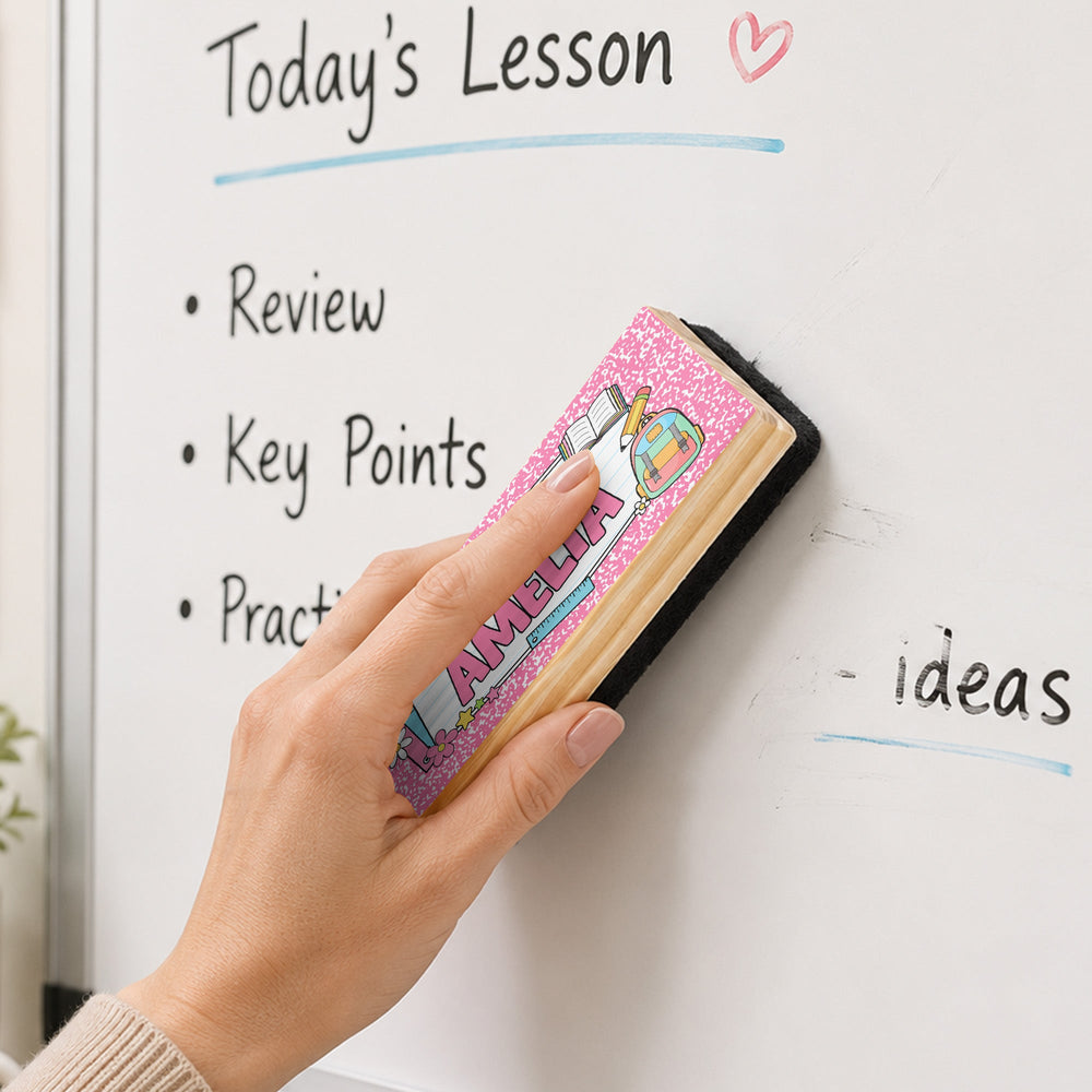 Teacher Custom Name - Personalized Whiteboard Eraser