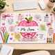 Teacher Life Pink Design - Personalized Desk Mat