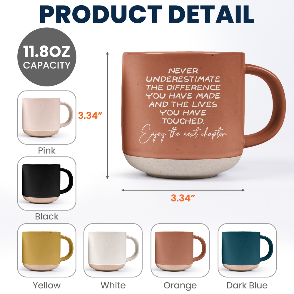 Thank You Retirement Gifts For Boss, Mentor, Leader, Coworkers - Personalized Mug