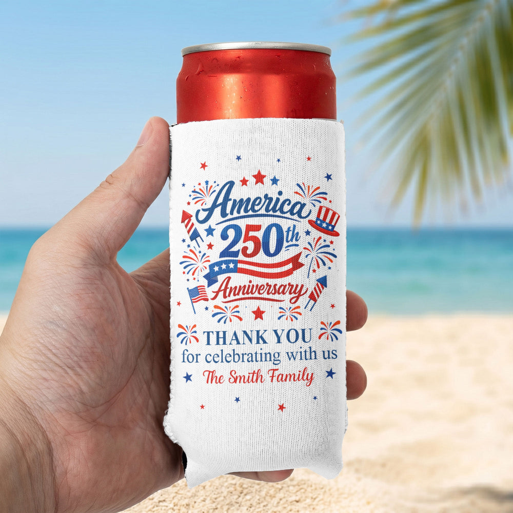 Thank You For Celebrating With Us - Personalized Can Cooler
