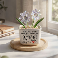 Thank You For Helping Me Grow - Personalized Plant Pot