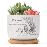 Thank You Teacher Gifts For Teacher Friend - Personalized Plant Pot