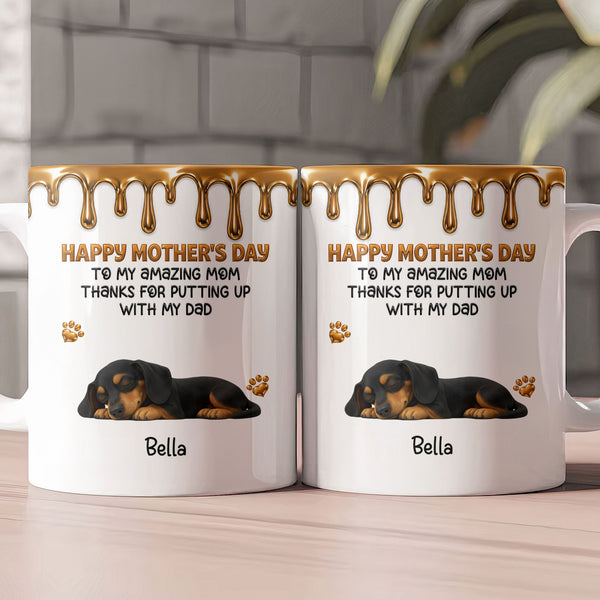 Thanks For Putting Up With My Dad - Personalized Mug