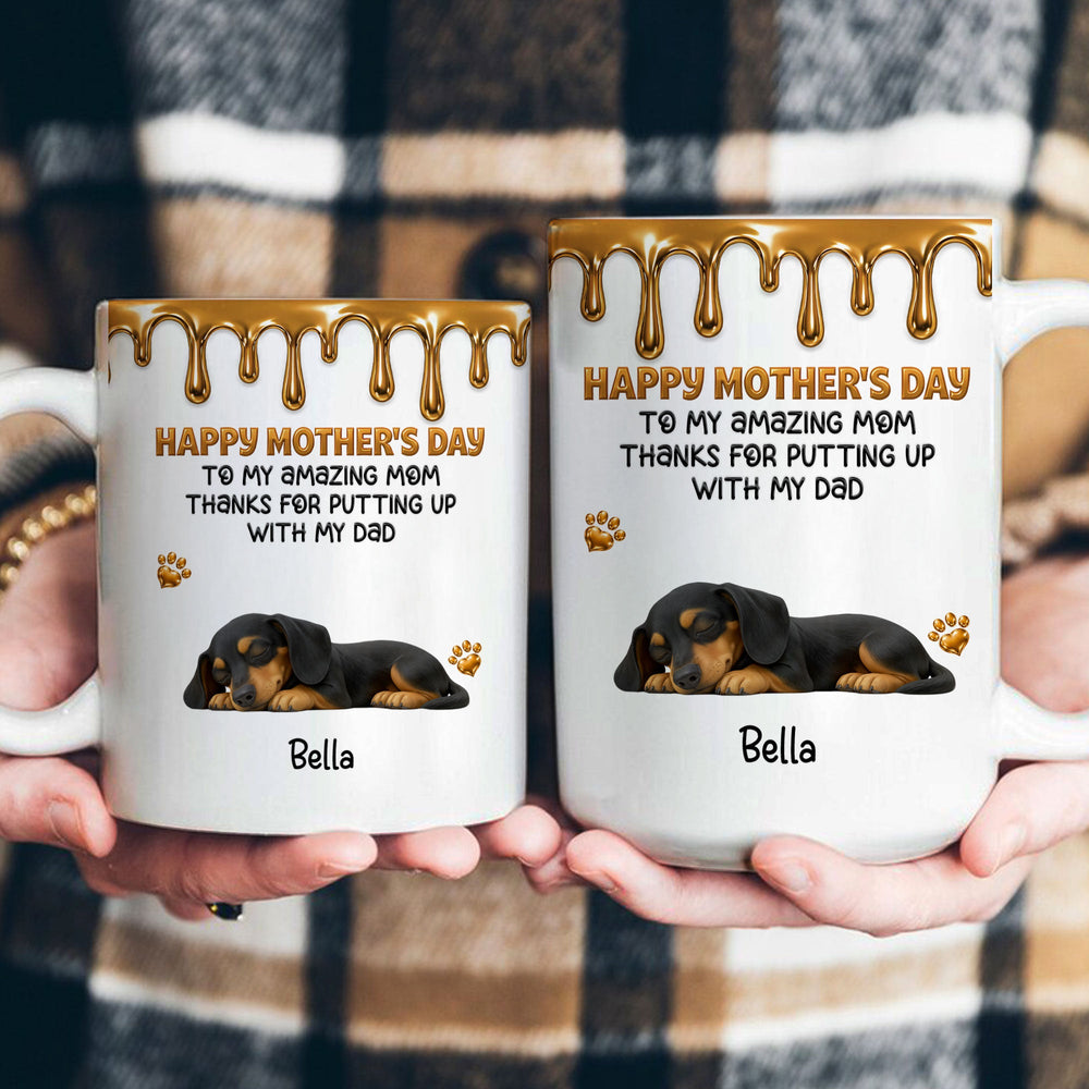 Thanks For Putting Up With My Dad - Personalized Mug