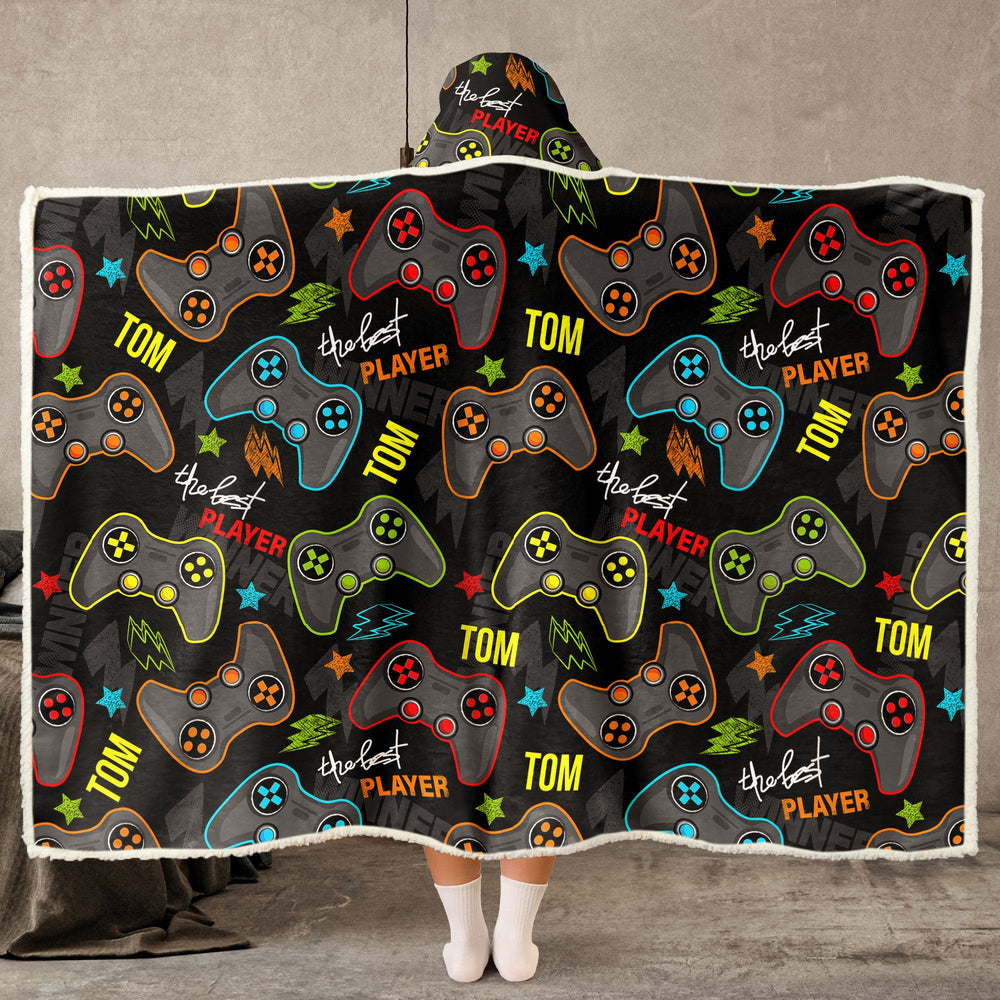 The Best Player Custom Name - Personalized Blanket Hoodie