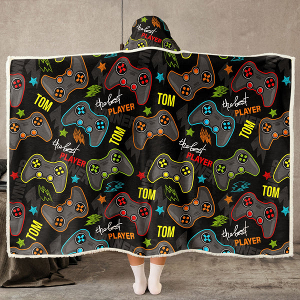 The Best Player Custom Name - Personalized Blanket Hoodie