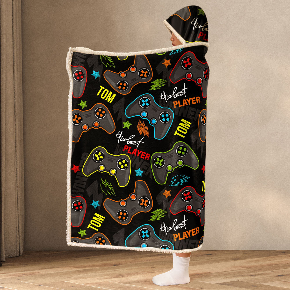 The Best Player Custom Name - Personalized Blanket Hoodie