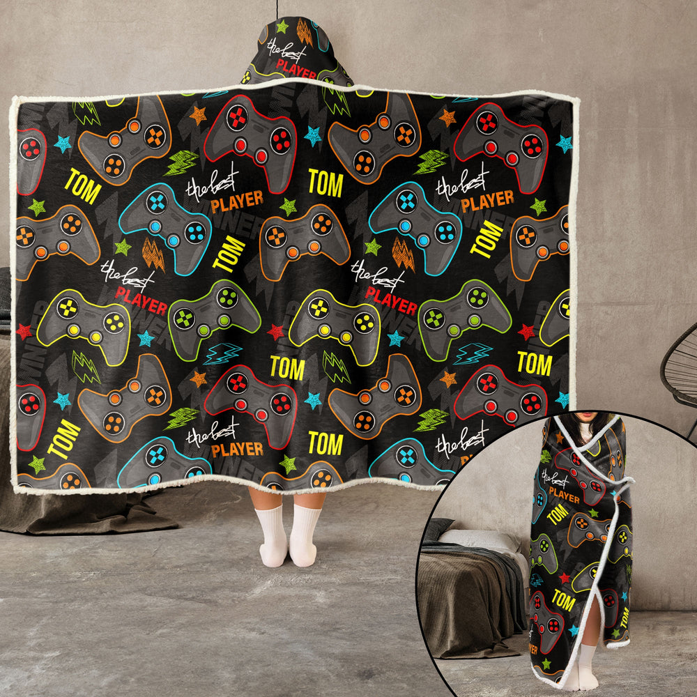 The Best Player Custom Name - Personalized Blanket Hoodie