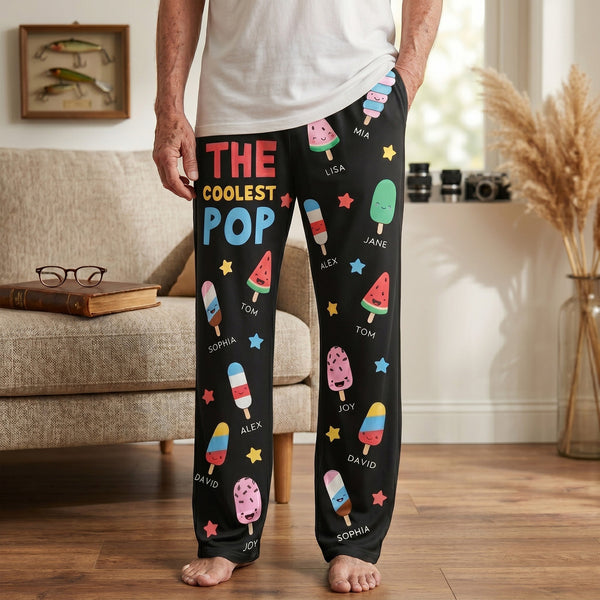 The Coolest Pop Father's Day - Personalized Lounge Pants