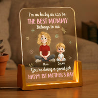 The Best Mommy Belongs To Me First Mom New Mom Gift - Personalized Night Light