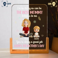 The Best Mommy Belongs To Me First Mom New Mom Gift - Personalized Night Light
