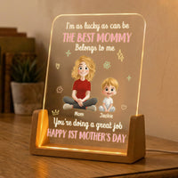 The Best Mommy Belongs To Me First Mom New Mom Gift - Personalized Night Light