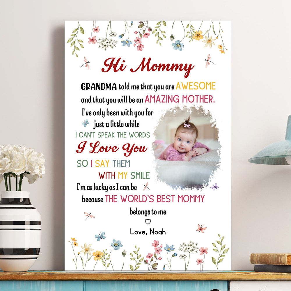 The Best Mommy Belongs To Me First Mom New Mom Gift - Personalized Poster