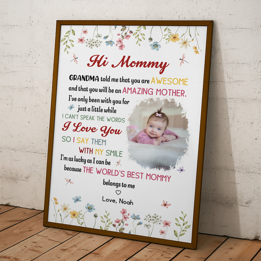 The Best Mommy Belongs To Me First Mom New Mom Gift - Personalized Poster