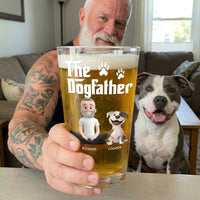 The Dogfather - Personalized Beer Glass