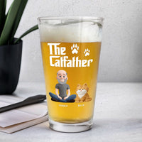 The Dogfather - Personalized Beer Glass