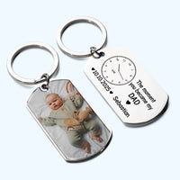 The Moment You Became My Dad Father's Day Gift For New Dad, Husband - Personalized Keychain