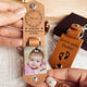 The Moment You Became My Daddy - Personalized Leather Keychain