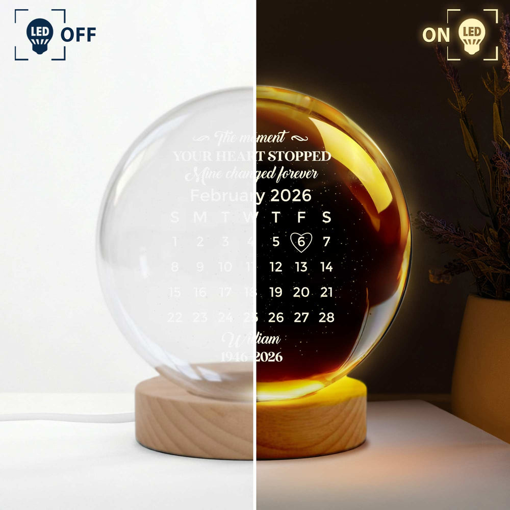 The Moment Your Heart Stopped Mine Changed Forever - Personalized Night Light