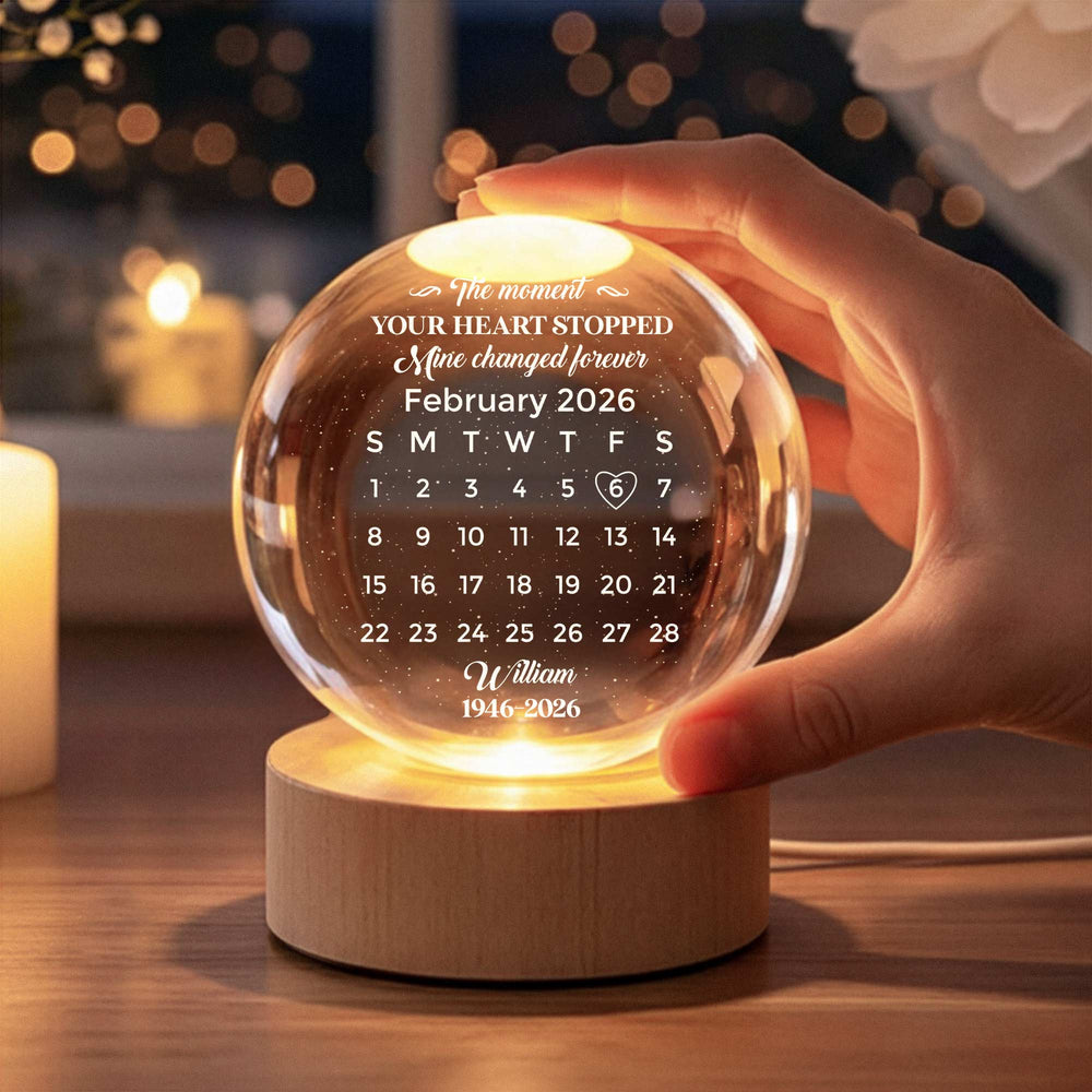 The Moment Your Heart Stopped Mine Changed Forever - Personalized Night Light