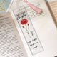 The Next Chapter Journal Custom Name Flower - Custom Bookmark