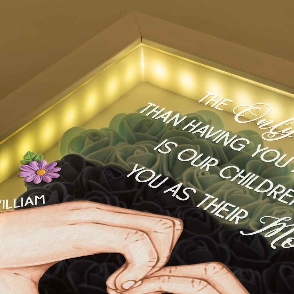 The Only Thing Better Than Having You As My Wife Is Our Children Having You As Their Mom - Personalized Shadow Box