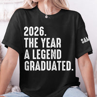 The Year A Legend Graduated - Personalized Shirt | Funny Graduation Gift