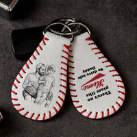 There's No Place Like Home Father's Day Gift For Dad, Husband - Personalized Keychain
