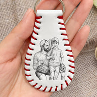 There's No Place Like Home Father's Day Gift For Dad, Husband - Personalized Keychain
