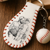 There's No Place Like Home Father's Day Gift For Dad, Husband - Personalized Keychain