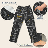 This Daddy Belongs To Doodle - Personalized Lounge Pants With Pockets