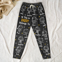 This Daddy Belongs To Doodle - Personalized Lounge Pants With Pockets