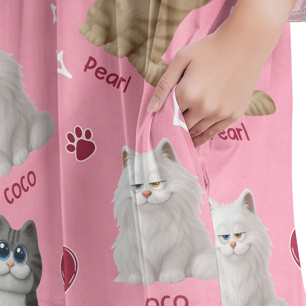 This Cat Mom Belongs To - Personalized Sleep Tee