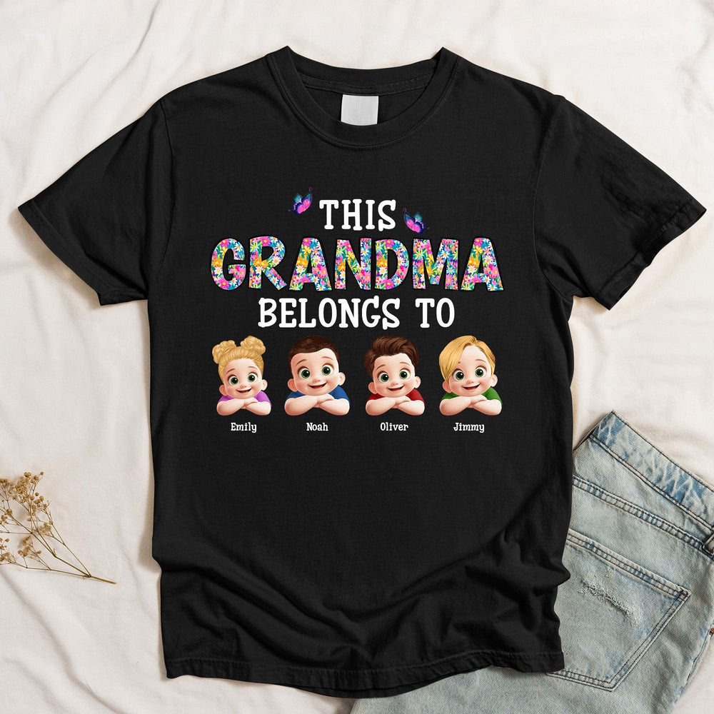 This Grandma Belongs To Peeking 3D - Personalized Shirt