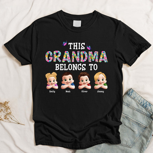 This Grandma Belongs To Peeking 3D - Personalized Shirt