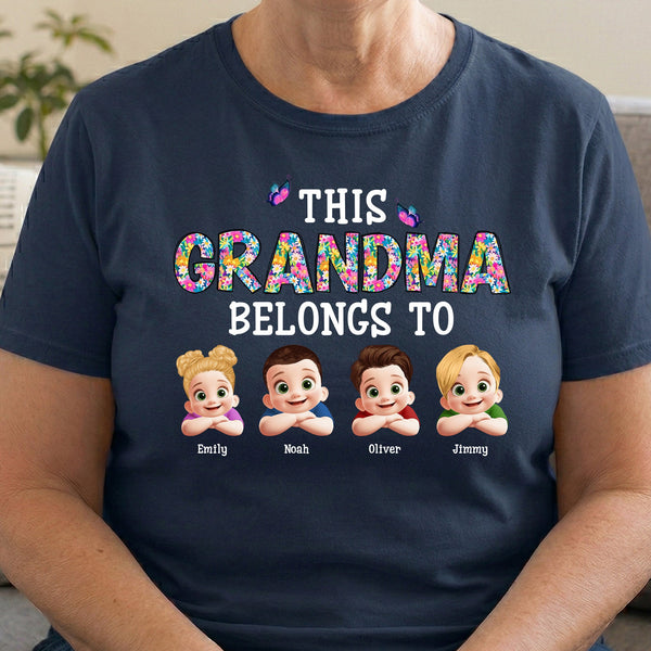 This Grandma Belongs To Peeking 3D - Personalized Shirt