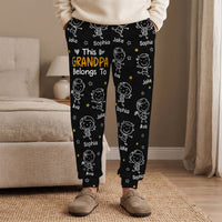 This Grandpa Belongs To Doodle - Personalized Sweatpants, Lounge Pants With Pockets